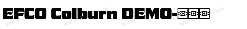 EFCO Colburn DEMO字体转换